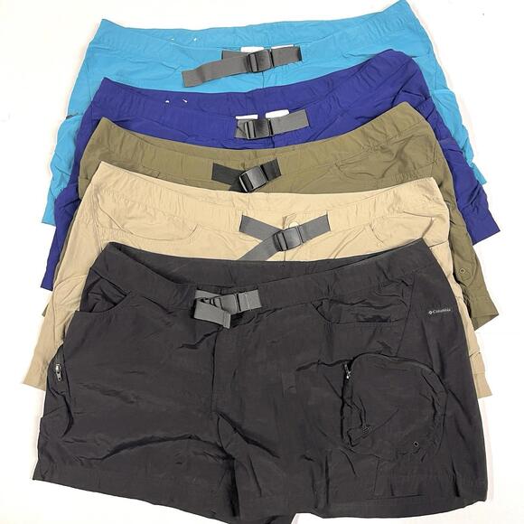 Columbia Pants - 5 Pairs Columbia Quick Dry Shorts Sz XL 4" Inseam Outdoor Hiking Cargo Colorful